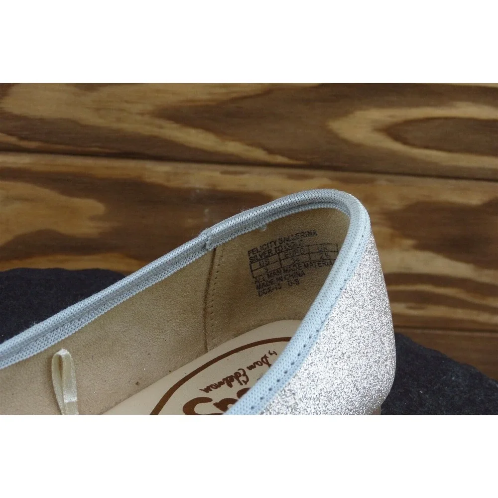 Circus by Sam Edelman Youth Girls Shoes Size 3 M Silver Ballet‎ Flats Synthetic